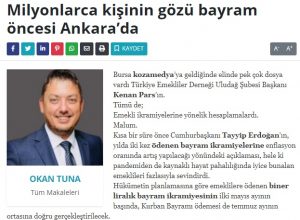 Okan Tuna’nın kaleminden Başkan Pars…