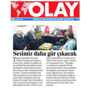 Tüm emeklileri çatımız altında toplanmaya çağırıyorum.
