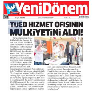Tüm emeklileri çatımız altında toplanmaya çağırıyorum.
