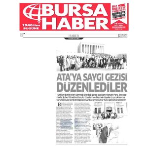 TÜED Uludağ Ailesi olarak ATAMIZIN HUZUNDAYIZ…
