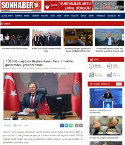 Bursa Basınında gündem Kenan Pars, gündem emekliler…