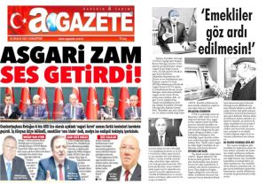 Zam talebimiz basında yer buldu…