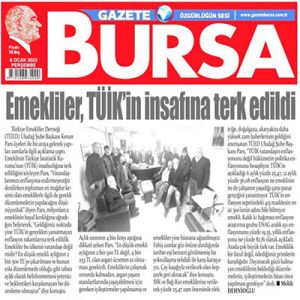 Emekli TÜİK’in insafsızlığına terk edilmiştir