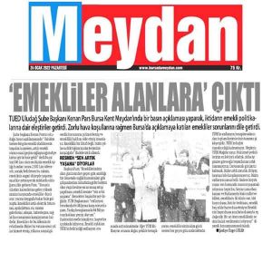 Bursa Kent Meydanı Basın Açıklaması