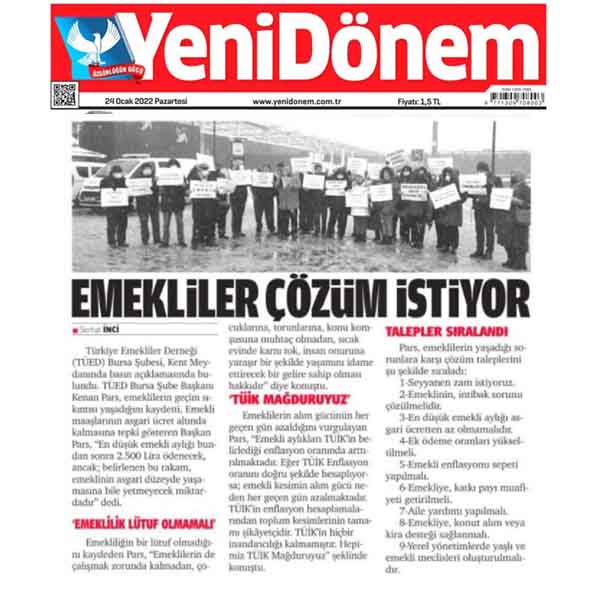 Bursa Kent Meydanı Basın Açıklaması