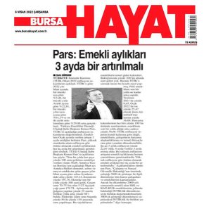Emekli Aylıkları 3 Ayda Bir Artırılmalıdır!