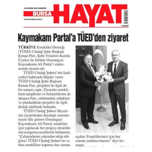 Osmangazi Kaymakamı’na ziyaret…
