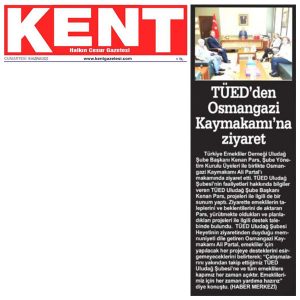 Osmangazi Kaymakamı’na ziyaret…