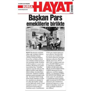 TÜED Uludağ Şube üyeleri kazanıyor…