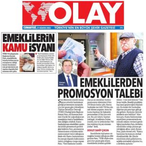 Promosyonda en yüksek rakam emekliye verilmeli…