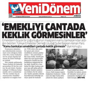 Promosyonda en yüksek rakam emekliye verilmeli…