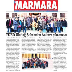 TÜED Uludağ Şubesi’nden Ankara Çıkarması…