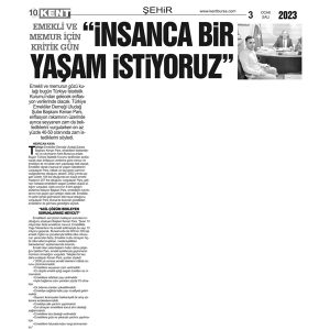 İnsanca Bir Yaşam İstiyoruz…