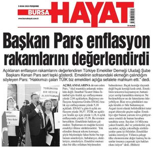 Pars: “Emeklinin Hakkı TÜİK’e haram olsun”