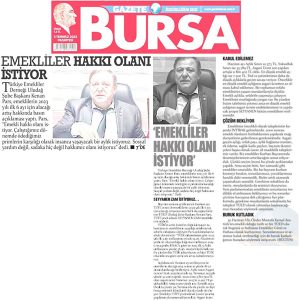 En Düşük Emekli Aylığının Asgari Ücretten Az Olması Kabul Edilemez