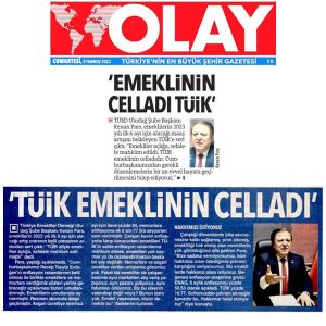 Pars: “Emeklinin Celladı TÜİK’dir”