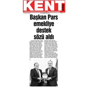 Başkan Pars Emekliye Destek Sözü Aldı…