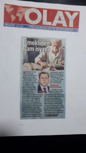 TÜED Emekliler Derneği Uludağ Şube Başkanı Kenan Pars’ın Basın Açıklamaları